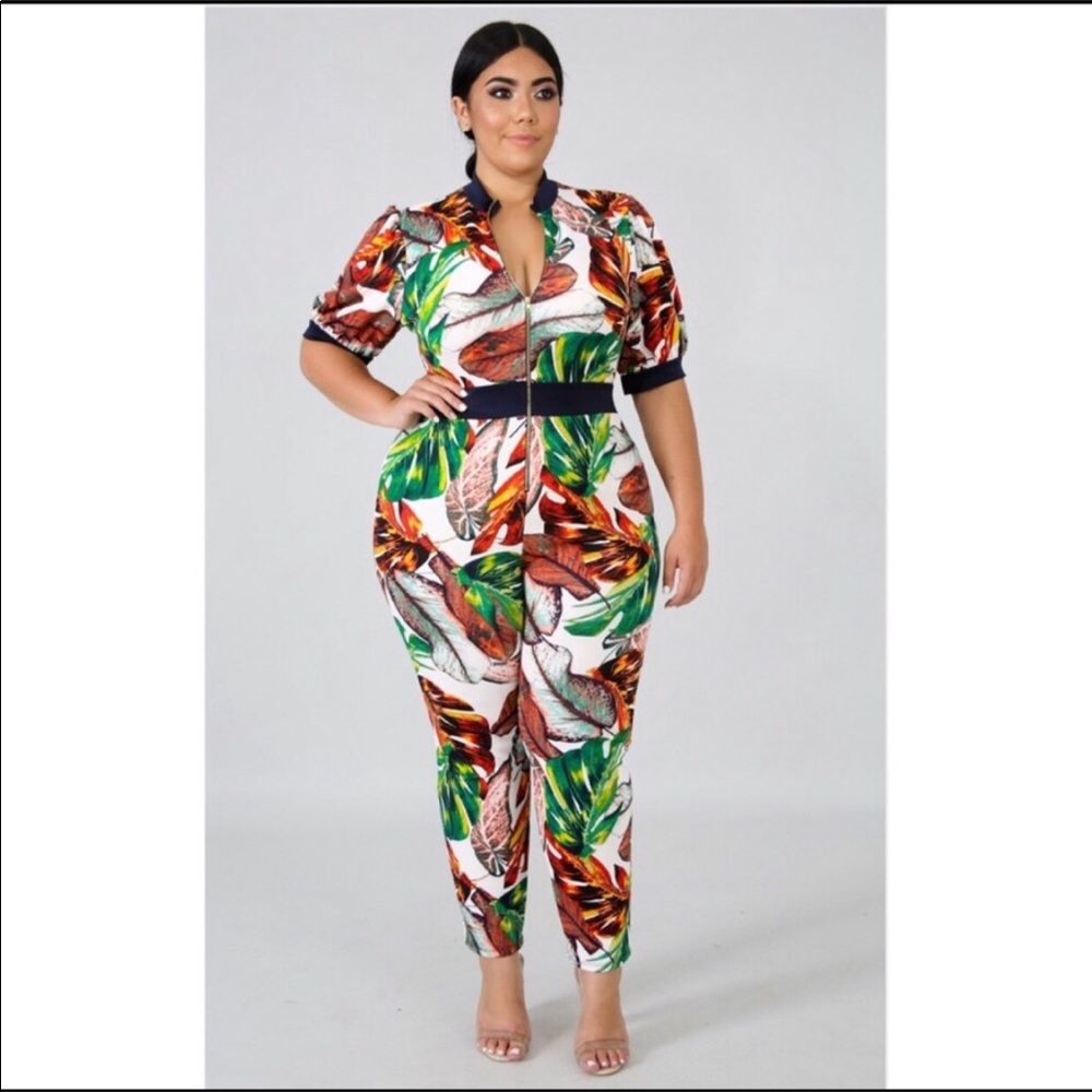 Plus Size Jumpsuits Beautiful Print